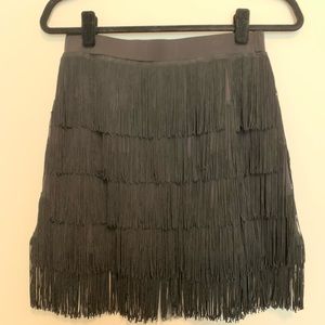Forever 21 Black Fringe Skirt- Halloween costume!